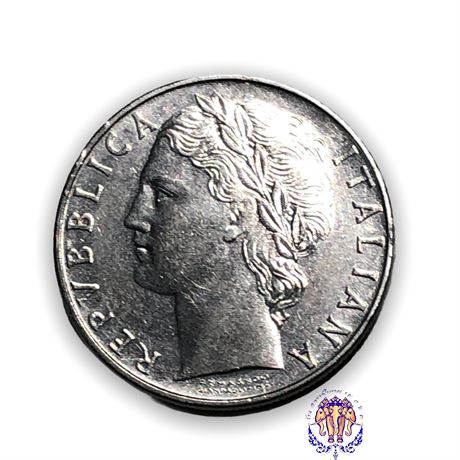 1975 Italian Coin Repvbblica Italiana L.100 coin