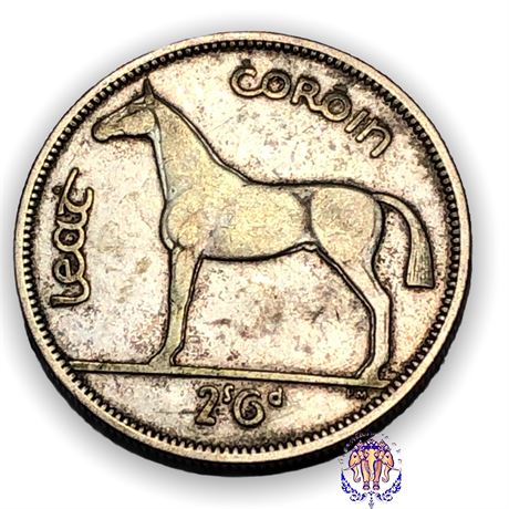 Coin 1928 Irish Silver Half Crown