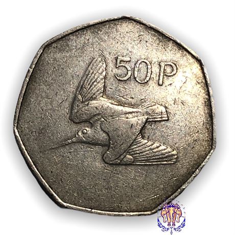 Irish 50p Fifty Pence Coin Available Dates 1975 Ireland