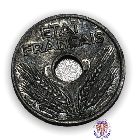10 centimes État français, petit module 1943 F.142/2