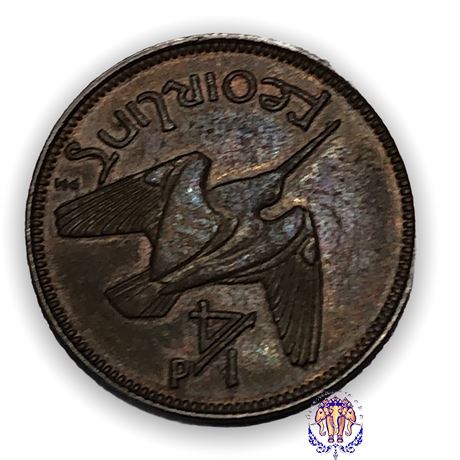 Ireland -1933 Irish Farthing 1/4d BRILLIANT UNCIRCULATED Irland Eire Coin!!