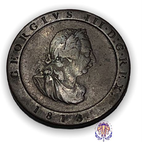 Coin Isle of Man ½ penny, 1813