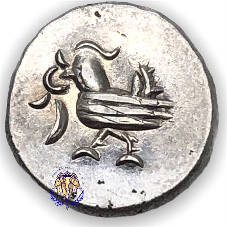เหรียญเงินเขมร รูปหงส์ ใช้ในสมัยรัตนโกสินทร์ หนัก 1.83g