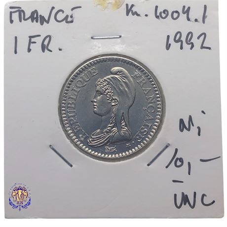 1 franc République 1992 UNC