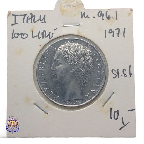 Italy 100 lire, 1971