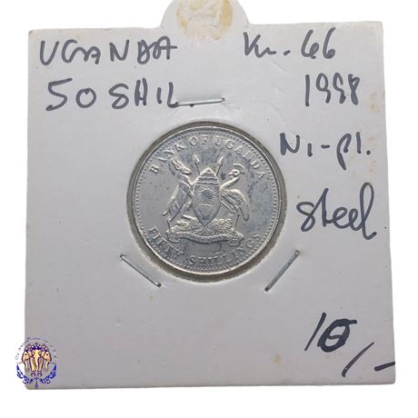 Uganda 50 shillings, 1998