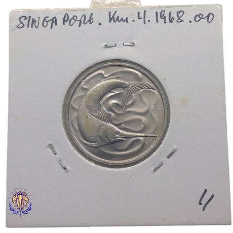SINGAPORE, 20 Cents, 1968, Singapore