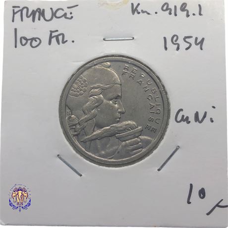 France 100 francs, 1954