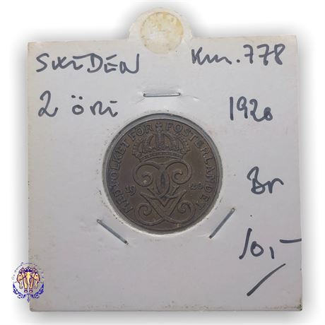 Sweden 2 öre, 1920