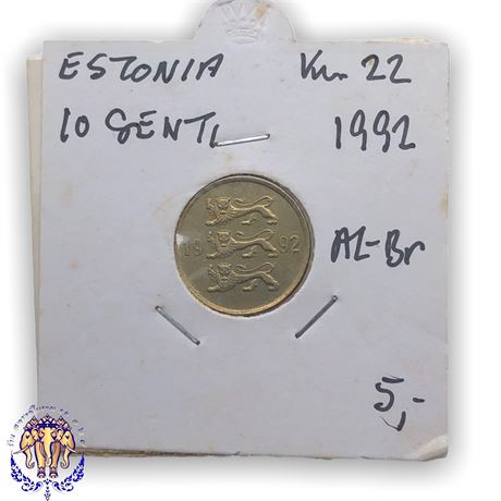 Estonia 10 senti, 1992