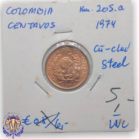 1 Centavo 1974 Colombia UNC