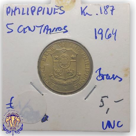 Philippines 5 centavos, 1964 UNC