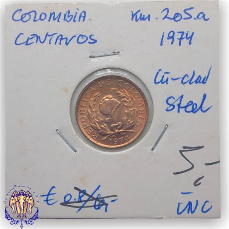 1 Centavo 1974 Colombia