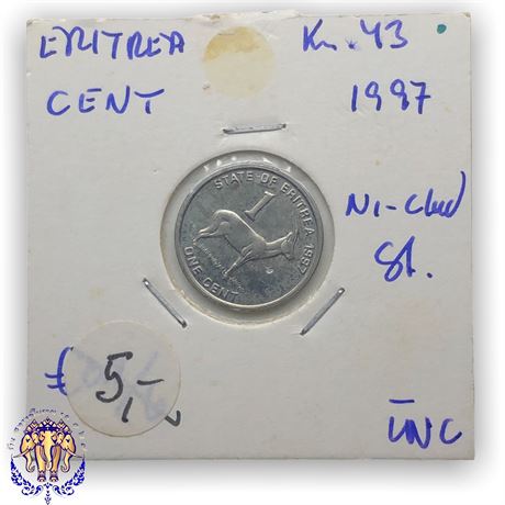 Eritrea 1 cent, 1997