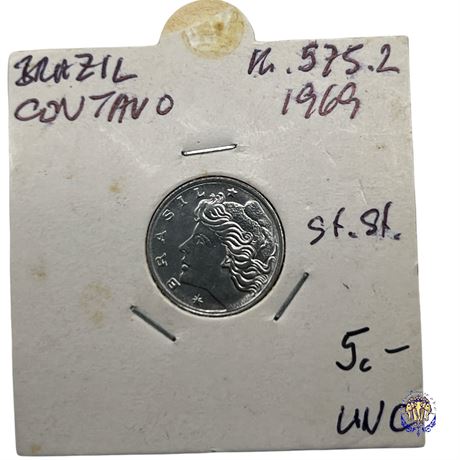 Coin Brazil 1 centavo, 1969