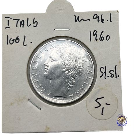 Coin Italy 100 lire, 1960