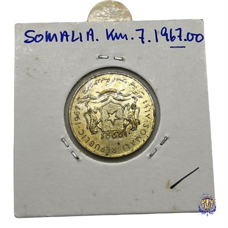 Coin Somalia 10 centesimi, 1967 UNC