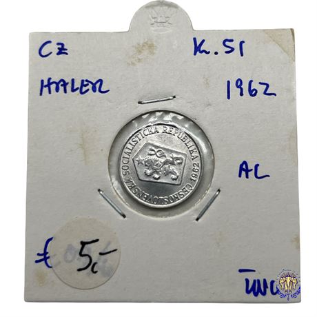 Coin Czechoslovakia 1 heller, 1962 UNC