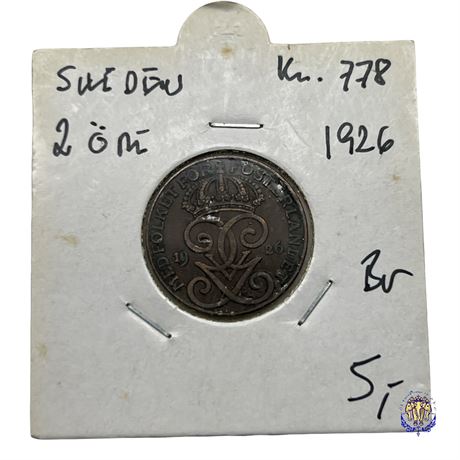 Coin Sweden 2 öre, 1926