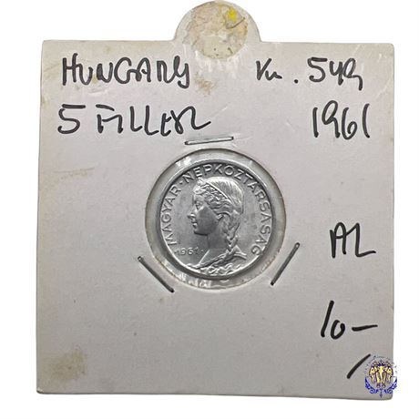Coin Hungary 5 filler, 1961 UNC