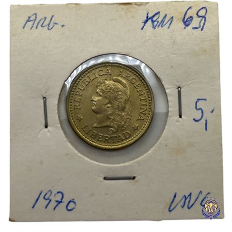 Coin Argentina 50 centavos, 1970