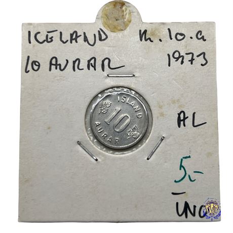 Coin Iceland 10 aurar, 1973