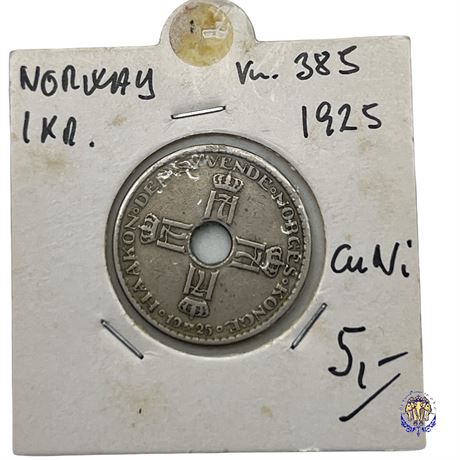Coin Norway 1 krone, 1925