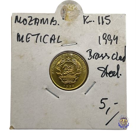 Coin Mozambique 1 metical, 1994