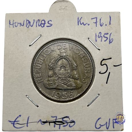 Coin Honduras 10 centavos, 1956