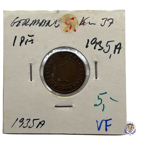 Coin Germany 1 reichspfennig, 1935