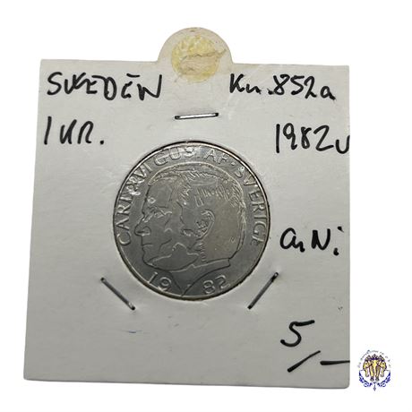 Coin Sweden 1 krona, 1982