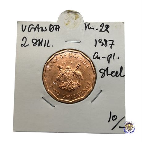 Coin Uganda 2 shillings, 1987