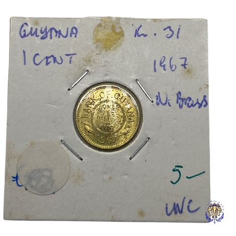 Coin Guyana 1 cent, 1967 UNC